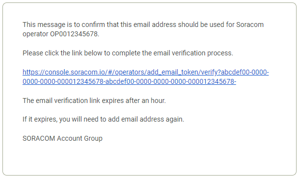Confirm email notification